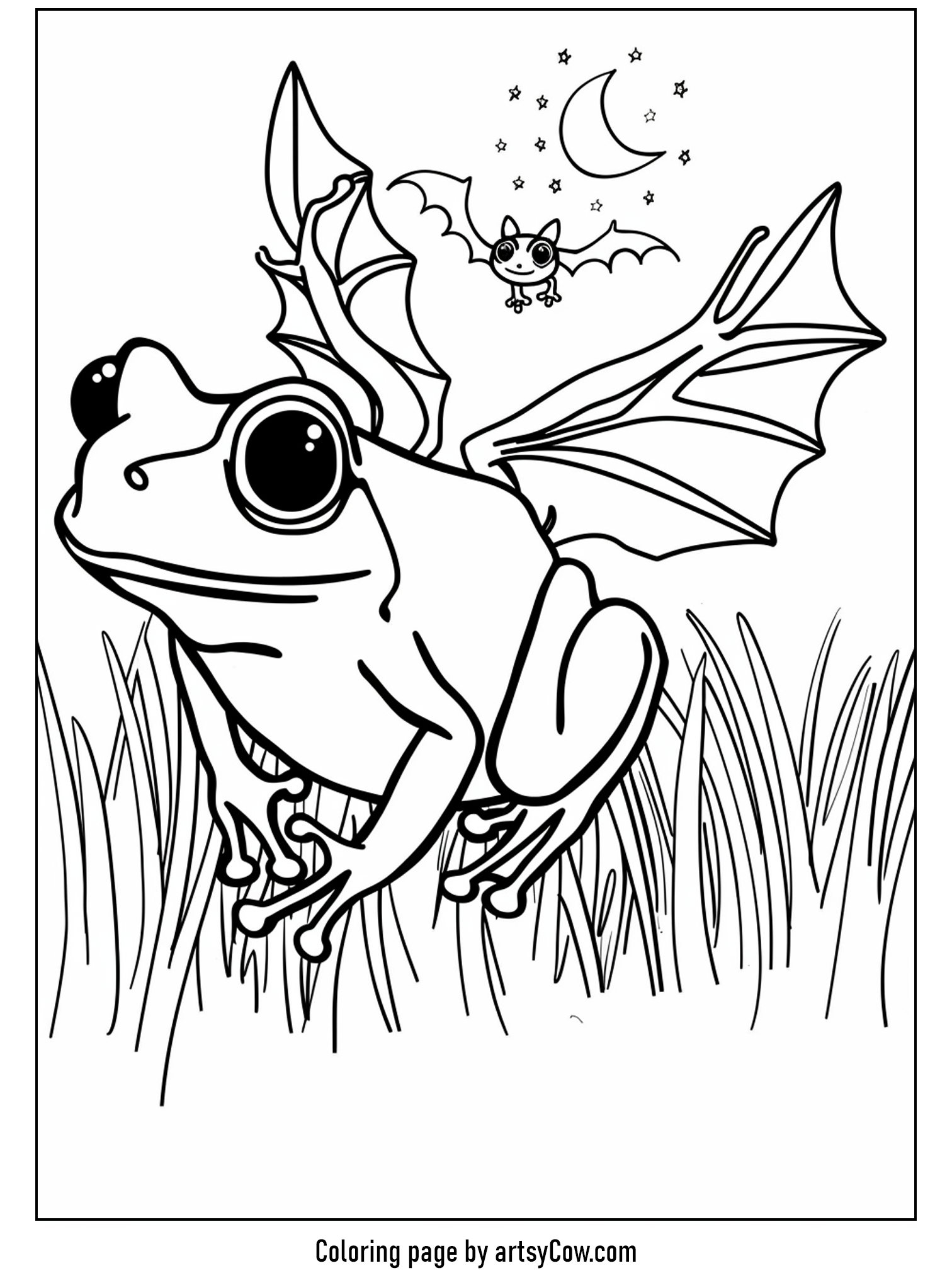 Froggy's Moonlit Bat Wings Adventure
